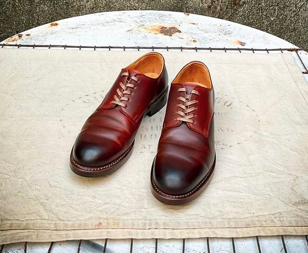 LIMITED COLOR】 #2100 CORDOVAN PLAIN TOE SHOES MEDIUM BROWN コード