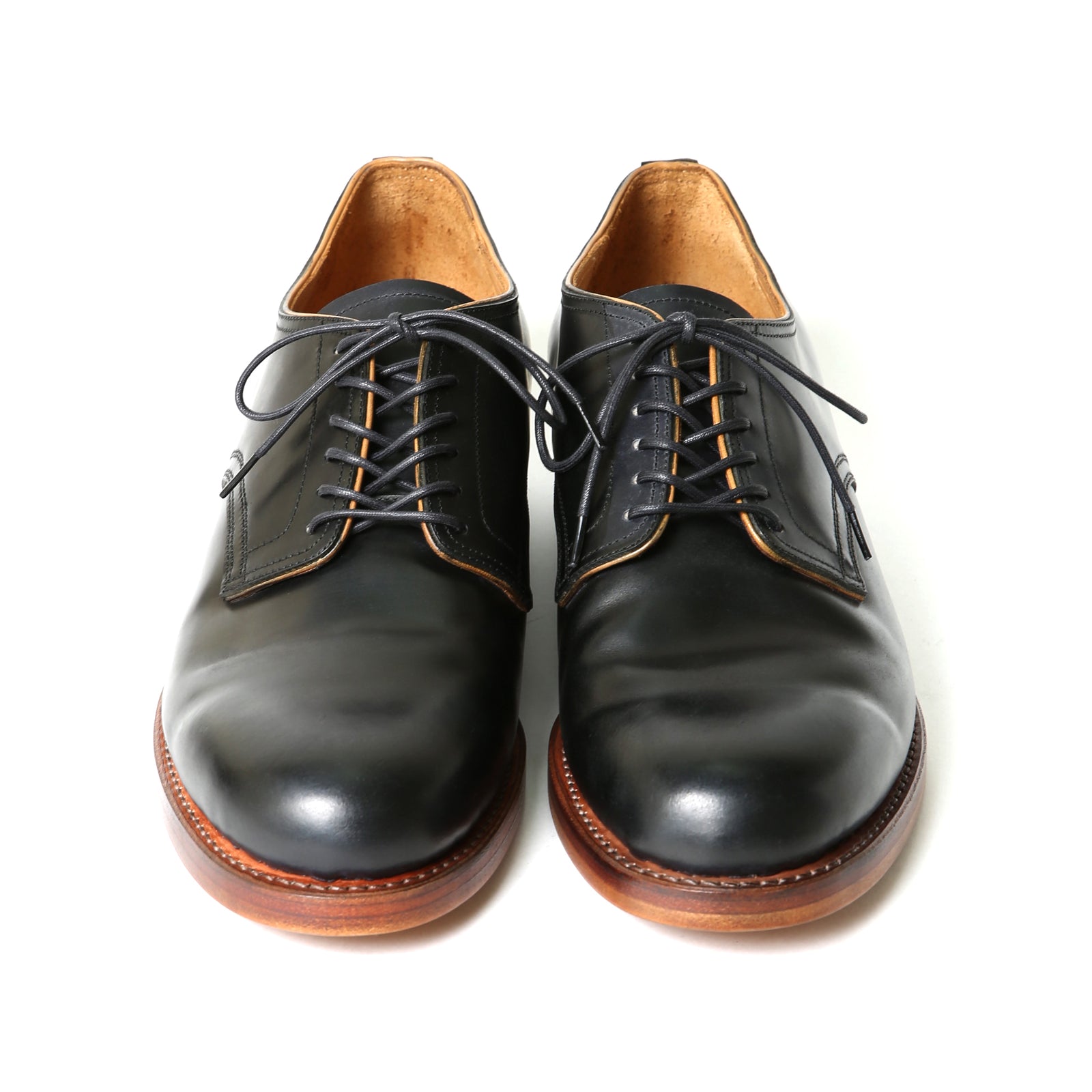 MOTO #2151 ITALIAN CORDOVAN PLAIN TOE SHOES BLACK イタリアンコードバン プレーントゥシュー –  MOTO ONLINE STORE