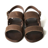 【2025 NEW COLLECTION】#16400  HORSEBUTT ≪NUBUCK BROWN≫ DOUBLE BELT SANDAL ホースバットダブルベルトサンダル