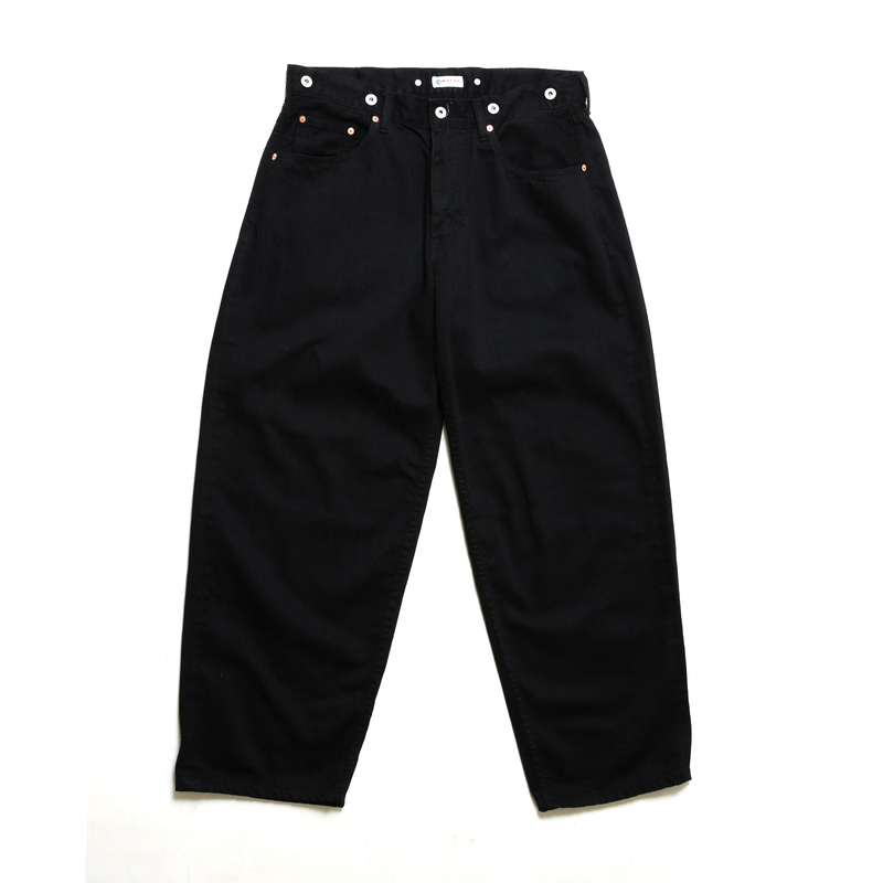 【2025SS COLLECTION】RBTM15B ≪BLACK≫ "MOTOR NEW VINTAGE" OLD BAGGY BLACK DENIM TROUSER オールドバギーブラックデニムトラウザー