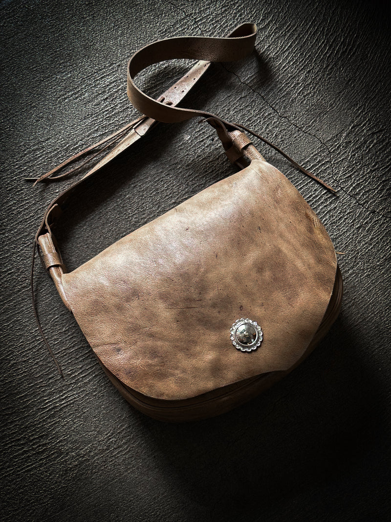 【2025 NEW COLLECTION】RBAG110 ≪NATURAL≫ "MOTOR NEW VINTAGE" KUDU SHOULDER BAG LARGE クーズーショルダーバッグ ラージ