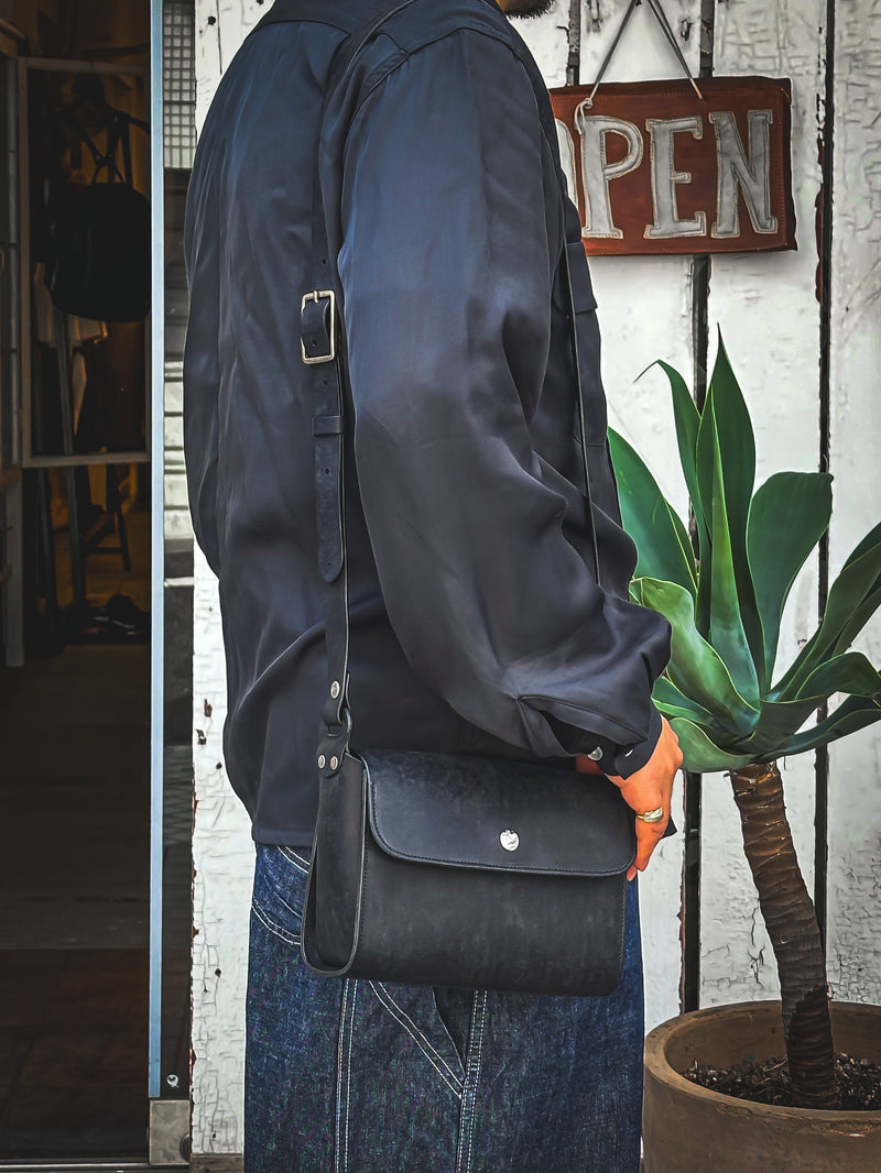 【2025SS COLLECTION】BAG71 ≪BROWN≫ ITALIAN COW LEATHER FLAP MINI SHOULDER BAG フラップミニショルダーバッグ