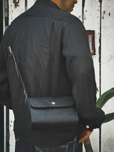 【2025SS COLLECTION】BAG71 ≪BLACK≫ ITALIAN COW LEATHER FLAP MINI SHOULDER フラップミニショルダーバッグ