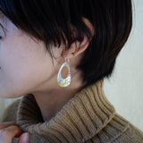 【MOTO Ladies Collection】PT-04 OVAL PIERCED EARRINGS / オーバルピアス L(K24＆999SV)