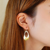 【MOTO Ladies Collection】PT-04 OVAL PIERCED EARRINGS / オーバルピアス L(K24＆999SV)