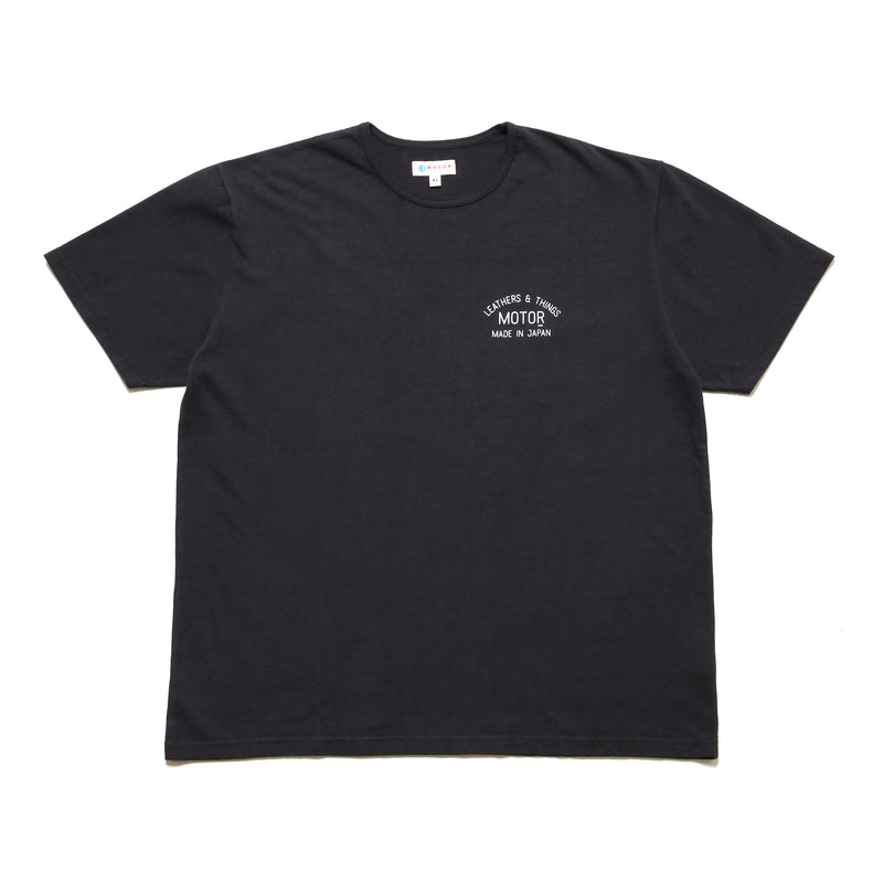 【2025SS COLLECTION】RCL64 ≪BLACK≫ "MOTOR NEW VINTAGE"  T-SHIRTS 半袖MOTOR丸ロゴプリントTシャツ