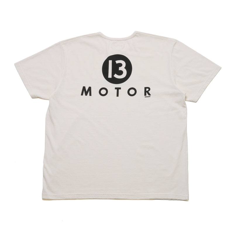 【2025SS COLLECTION】RCL66 ≪WHITE≫ "MOTOR NEW VINTAGE"  T-SHIRTS 半袖ナンバリングプリントTシャツ