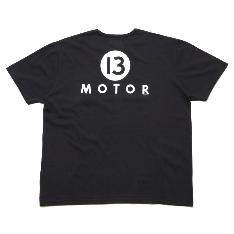 【2025SS COLLECTION】RCL66 ≪BLACK≫ "MOTOR NEW VINTAGE"  T-SHIRTS 半袖ナンバリングプリントTシャツ