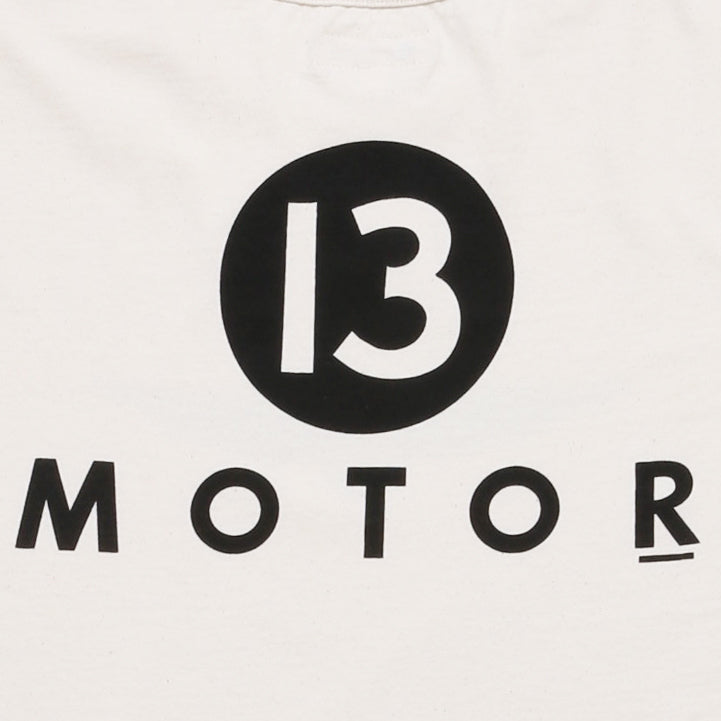 【2025SS COLLECTION】RCL66 ≪WHITE≫ "MOTOR NEW VINTAGE"  T-SHIRTS 半袖ナンバリングプリントTシャツ