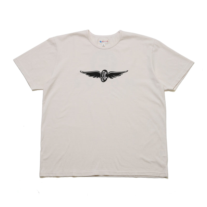 【2025SS COLLECTION】RCL66 ≪WHITE≫ "MOTOR NEW VINTAGE"  T-SHIRTS 半袖ナンバリングプリントTシャツ