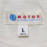 【2025SS COLLECTION】RCL64 ≪WHITE≫ "MOTOR NEW VINTAGE"  T-SHIRTS 半袖MOTOR丸ロゴプリントTシャツ