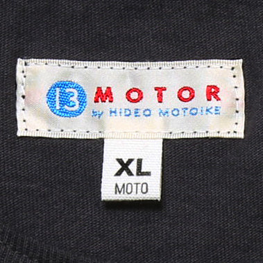 【2025SS COLLECTION】RCL64 ≪BLACK≫ "MOTOR NEW VINTAGE"  T-SHIRTS 半袖MOTOR丸ロゴプリントTシャツ