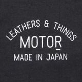 【2025SS COLLECTION】RCL64 ≪BLACK≫ "MOTOR NEW VINTAGE"  T-SHIRTS 半袖MOTOR丸ロゴプリントTシャツ