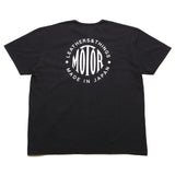 【2025SS COLLECTION】RCL64 ≪BLACK≫ "MOTOR NEW VINTAGE"  T-SHIRTS 半袖MOTOR丸ロゴプリントTシャツ