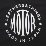 【2025SS COLLECTION】RCL64 ≪BLACK≫ "MOTOR NEW VINTAGE"  T-SHIRTS 半袖MOTOR丸ロゴプリントTシャツ