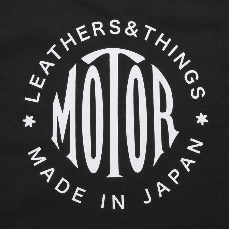 【2025SS COLLECTION】RCL64 ≪BLACK≫ "MOTOR NEW VINTAGE"  T-SHIRTS 半袖MOTOR丸ロゴプリントTシャツ