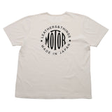 【2025SS COLLECTION】RCL64 ≪WHITE≫ "MOTOR NEW VINTAGE"  T-SHIRTS 半袖MOTOR丸ロゴプリントTシャツ