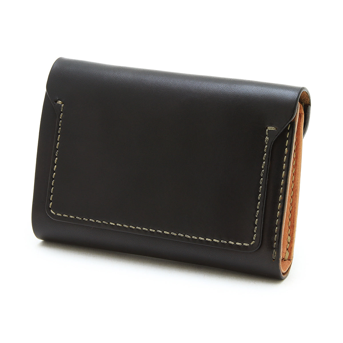 W6D 【BLACK】HAND-DYED MIDDLE WALLET / 手染めミドルウォレット – MOTO ONLINE STORE