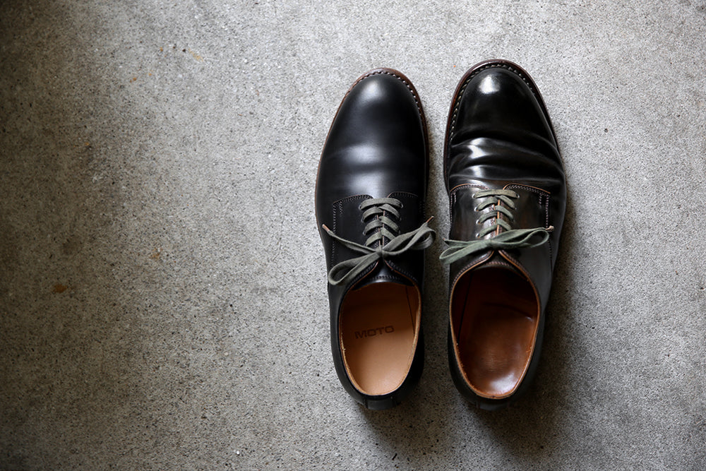 2100 CORDOVAN PLAIN TOE SHOES BLACK コードバンプレーントゥシューズ ブラック – MOTO ONLINE STORE