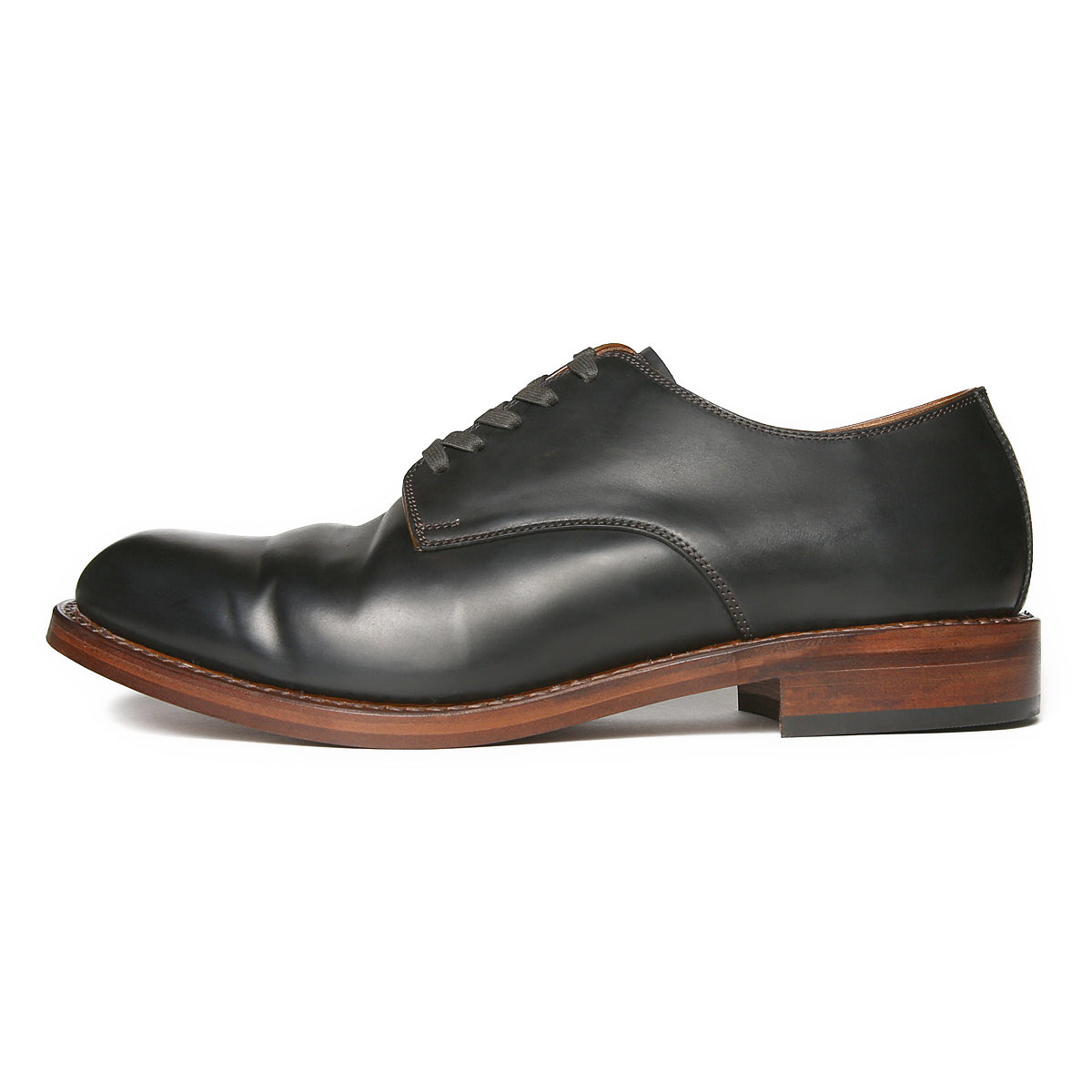 2100 CORDOVAN PLAIN TOE SHOES BLACK コードバンプレーントゥシューズ ブラック – MOTO ONLINE STORE